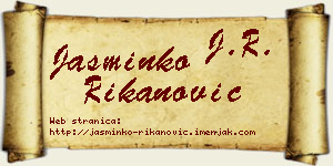 Jasminko Rikanović vizit kartica
